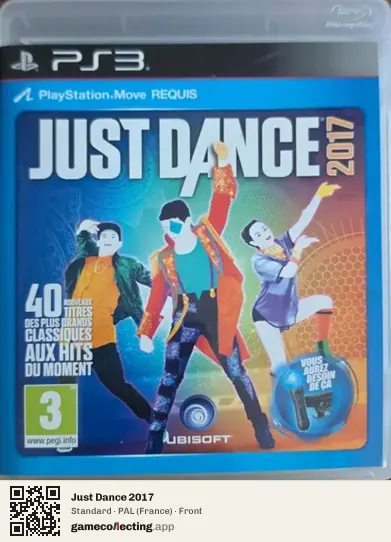 Just Dance 2017 PlayStation 3, France box front