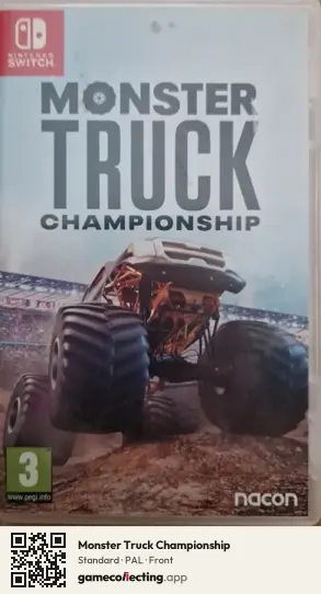 Monster Truck Championship Nintendo Switch, PAL box front