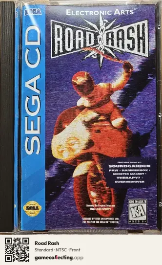 Road Rash Sega Mega-CD / Sega CD, NTSC box front