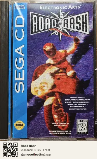 Road Rash Sega Mega-CD / Sega CD, NTSC box front