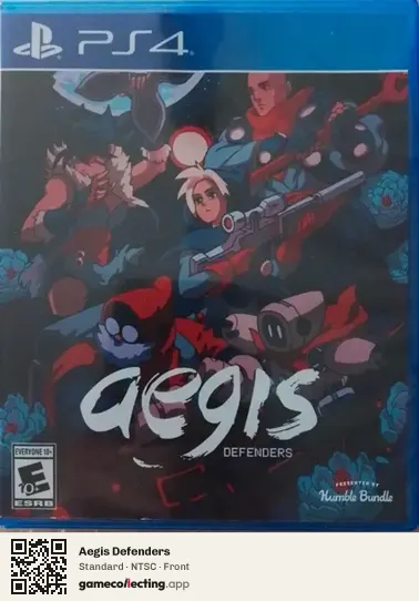 Aegis Defenders PlayStation 4, NTSC box front