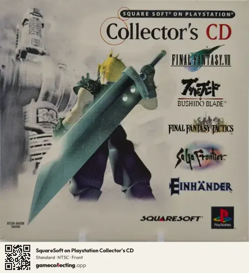 SquareSoft on Playstation Collector's CD PlayStation, NTSC box front