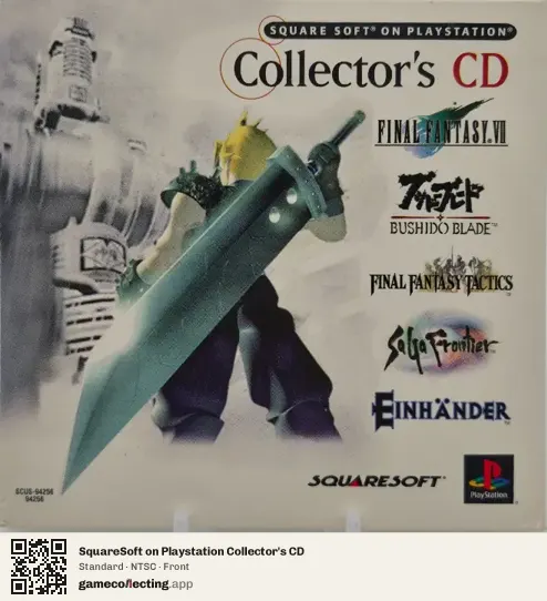SquareSoft on Playstation Collector's CD PlayStation, NTSC box front