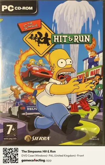 The Simpsons: Hit & Run Computer, United Kingdom box front