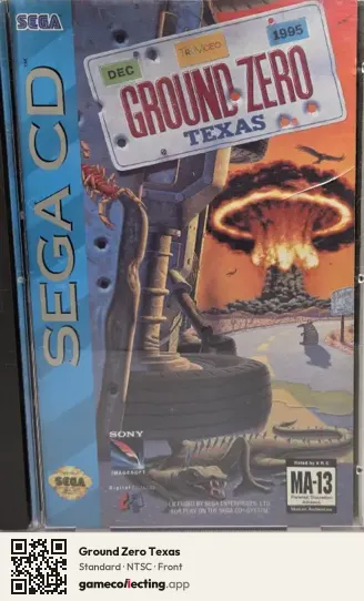 Ground Zero Texas Sega Mega-CD / Sega CD, NTSC box front
