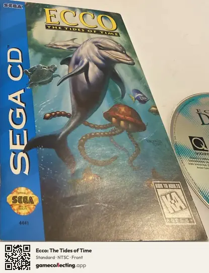 Ecco: The Tides of Time Sega Mega-CD / Sega CD, NTSC box front