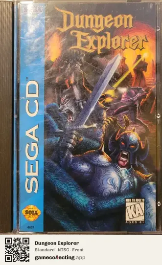 Dungeon Explorer Sega Mega-CD / Sega CD, NTSC box front