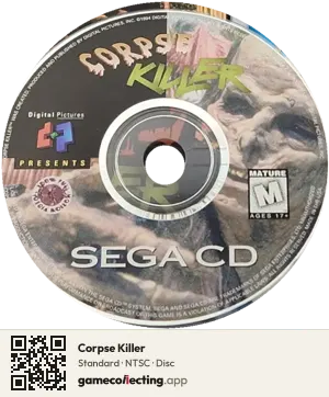 Corpse Killer Sega Mega-CD / Sega CD, NTSC disc