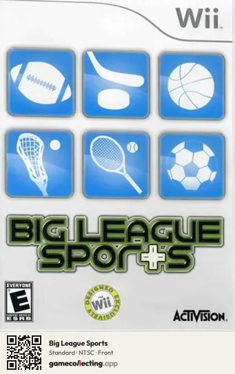 Big League Sports Nintendo Wii, NTSC box front