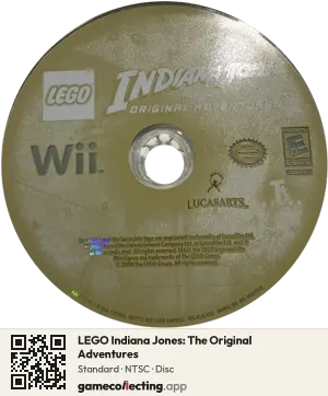 LEGO Indiana Jones: The Original Adventures Nintendo Wii, NTSC disc