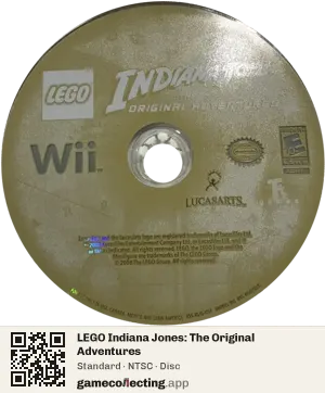 LEGO Indiana Jones: The Original Adventures Nintendo Wii, NTSC disc