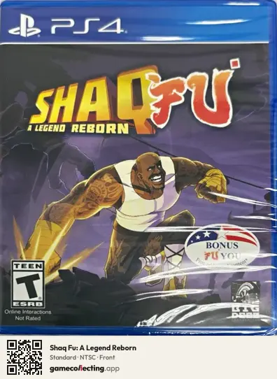 Shaq Fu: A Legend Reborn PlayStation 4, NTSC box front