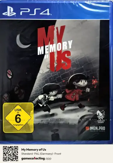My Memory of Us PlayStation 4, Germany box front