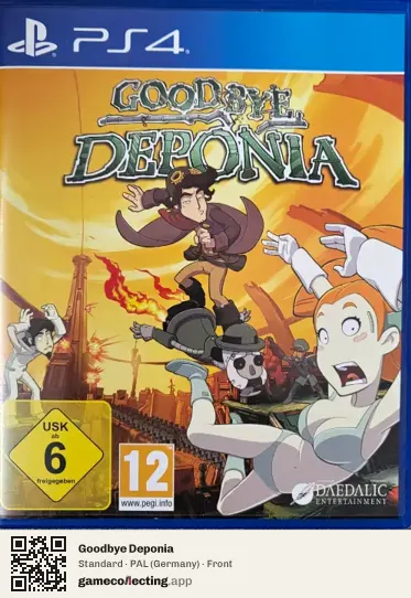 Goodbye Deponia PlayStation 4, Germany box front
