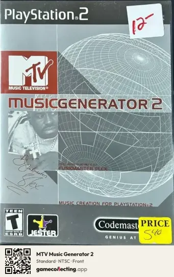 MTV Music Generator 2 PlayStation 2, NTSC box front