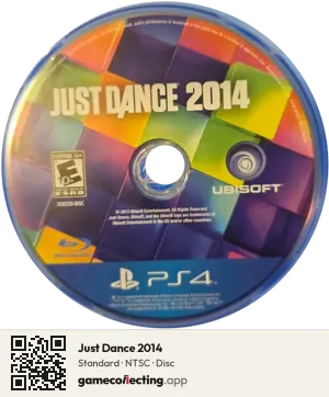 Just Dance 2014 PlayStation 4, NTSC disc
