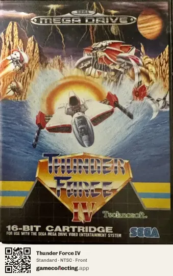 Thunder Force IV Sega Mega Drive / Genesis, NTSC box front