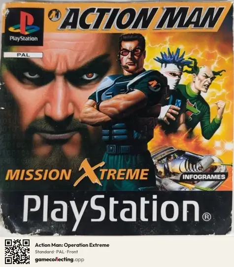 Action Man: Operation Extreme PlayStation, PAL box front