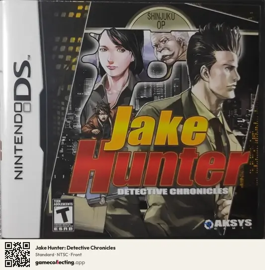Jake Hunter: Detective Chronicles Nintendo DS, NTSC box front