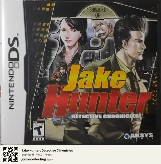 Jake Hunter: Detective Chronicles Nintendo DS, NTSC box front