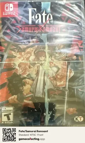 Fate/Samurai Remnant Nintendo Switch, NTSC box front