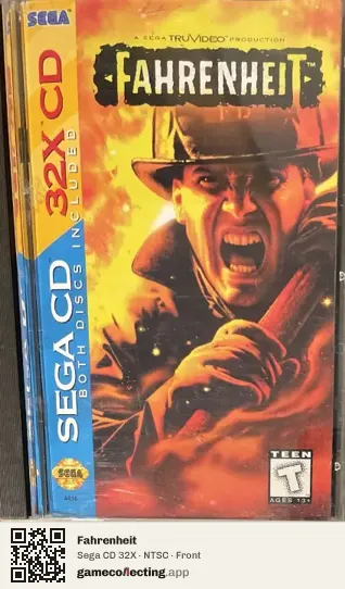 Fahrenheit Sega Mega-CD / Sega CD, NTSC box front