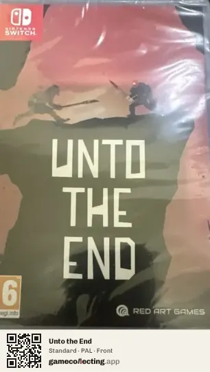 Unto the End Nintendo Switch, PAL box front