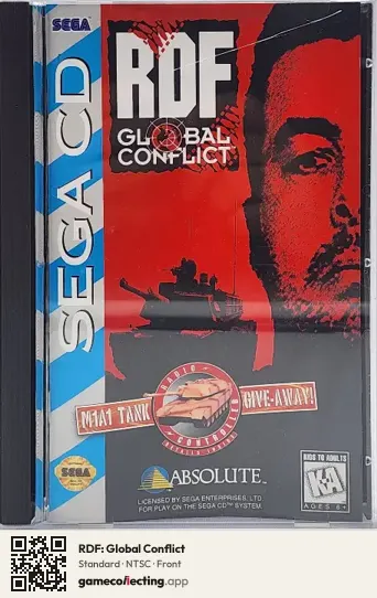 RDF: Global Conflict Sega Mega-CD / Sega CD, NTSC box front
