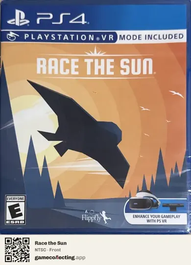 Race the Sun PlayStation 4, NTSC box front