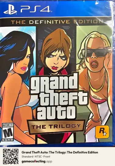 Grand Theft Auto: The Trilogy: The Definitive Edition PlayStation 4, NTSC box front