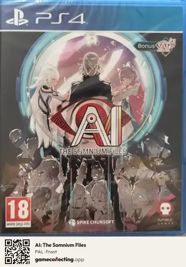 AI: The Somnium Files PlayStation 4, PAL box front