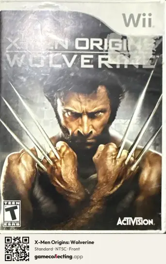 X-Men Origins: Wolverine Nintendo Wii, NTSC box front