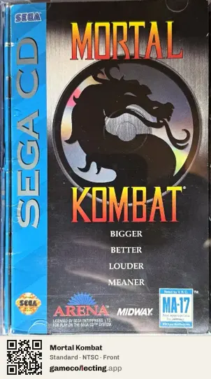 Mortal Kombat Sega Mega-CD / Sega CD, NTSC box front