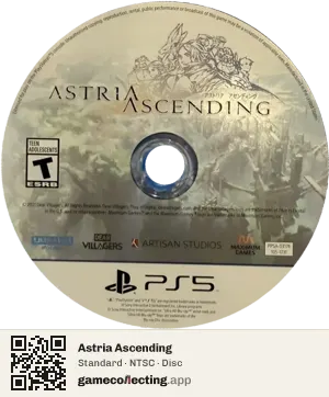 Astria Ascending PlayStation 5, NTSC disc
