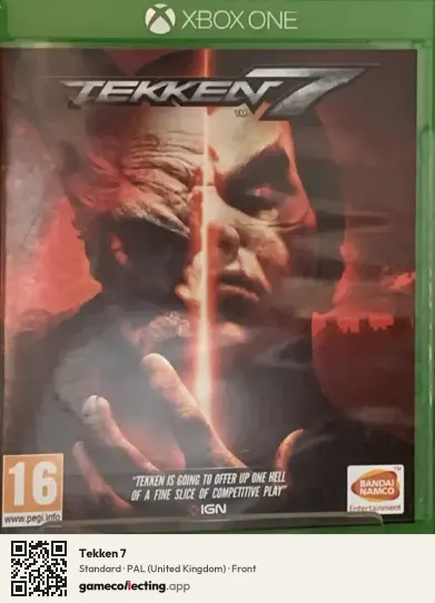 Tekken 7 Xbox One, United Kingdom box front