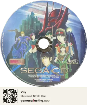 Vay Sega Mega-CD / Sega CD, NTSC disc
