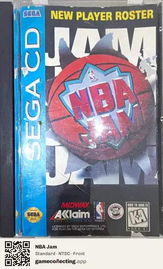 NBA Jam Sega Mega-CD / Sega CD, NTSC box front