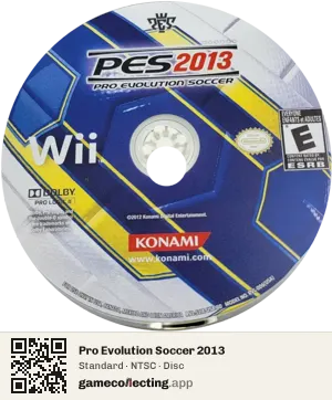 Pro Evolution Soccer 2013 Nintendo Wii, NTSC disc