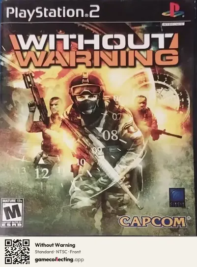 Without Warning PlayStation 2, NTSC box front