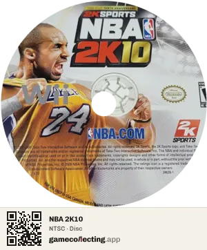 NBA 2K10 Nintendo Wii, NTSC disc