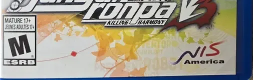 Danganronpa V3: Killing Harmony, the ESRB box on its front