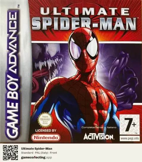 Ultimate Spider-Man Game Boy Advance, Italy box front