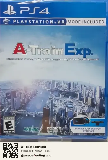A-Train Express+ PlayStation 4, NTSC box front