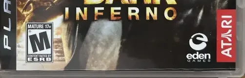Alone in the Dark: Inferno, the ESRB box on its front