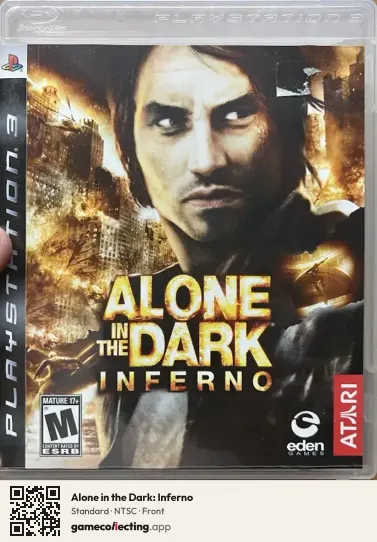 Alone in the Dark: Inferno PlayStation 3, NTSC box front