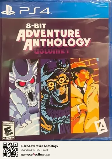 8-Bit Adventure Anthology PlayStation 4, NTSC box front