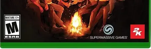 The Quarry, the ESRB box on its front