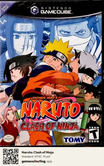 Naruto: Clash of Ninja Nintendo GameCube, NTSC box front