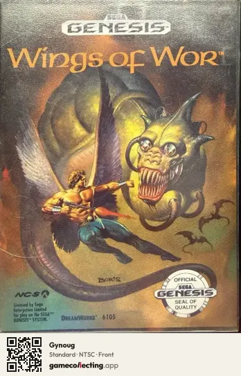 Gynoug Sega Mega Drive / Genesis, NTSC box front