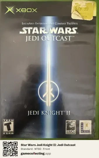 Star Wars Jedi Knight II: Jedi Outcast Xbox, NTSC box front